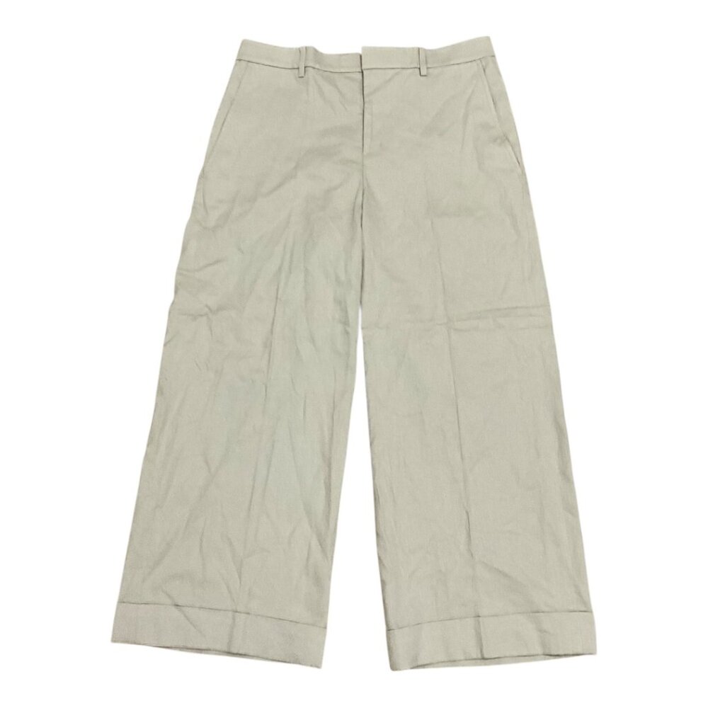 Lauren Ralph Lauren Beige Linen Wide Leg Trouser Pants Women’s 10 NWT $129 MSRP
